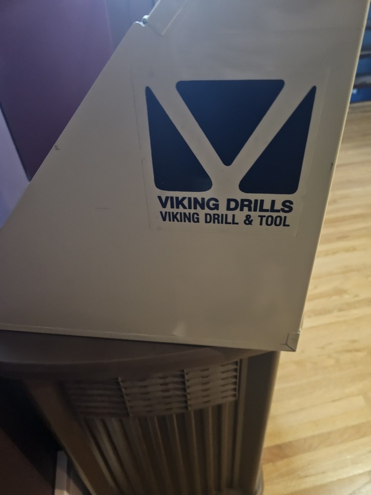 Vintage Viking Drill And Tool Drill Bit Display Storage