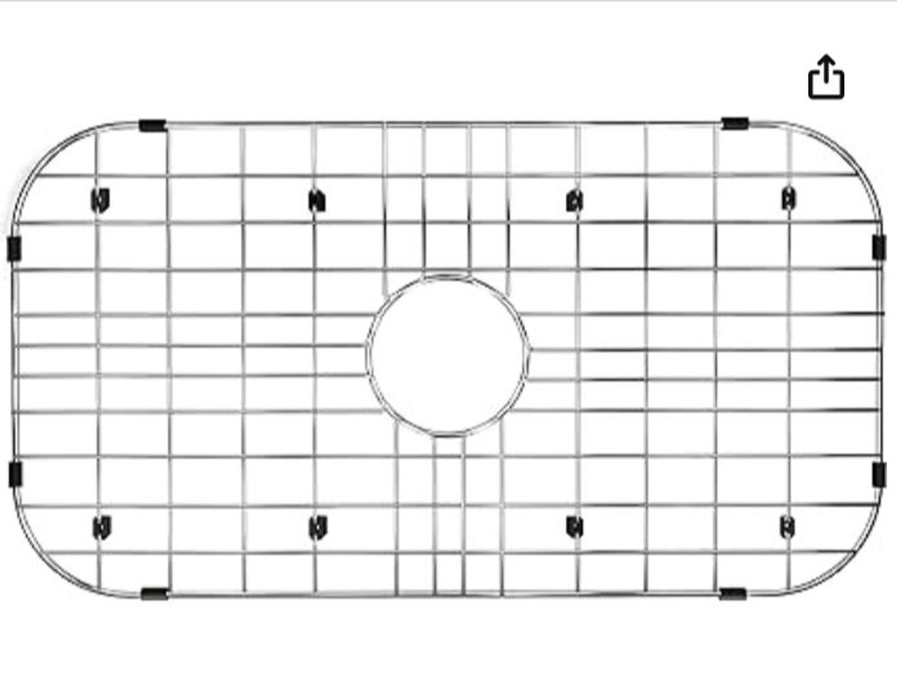 Sink Grid Sink Protectors, Kitchen Sink Grid Centered Drain with Corner Radius