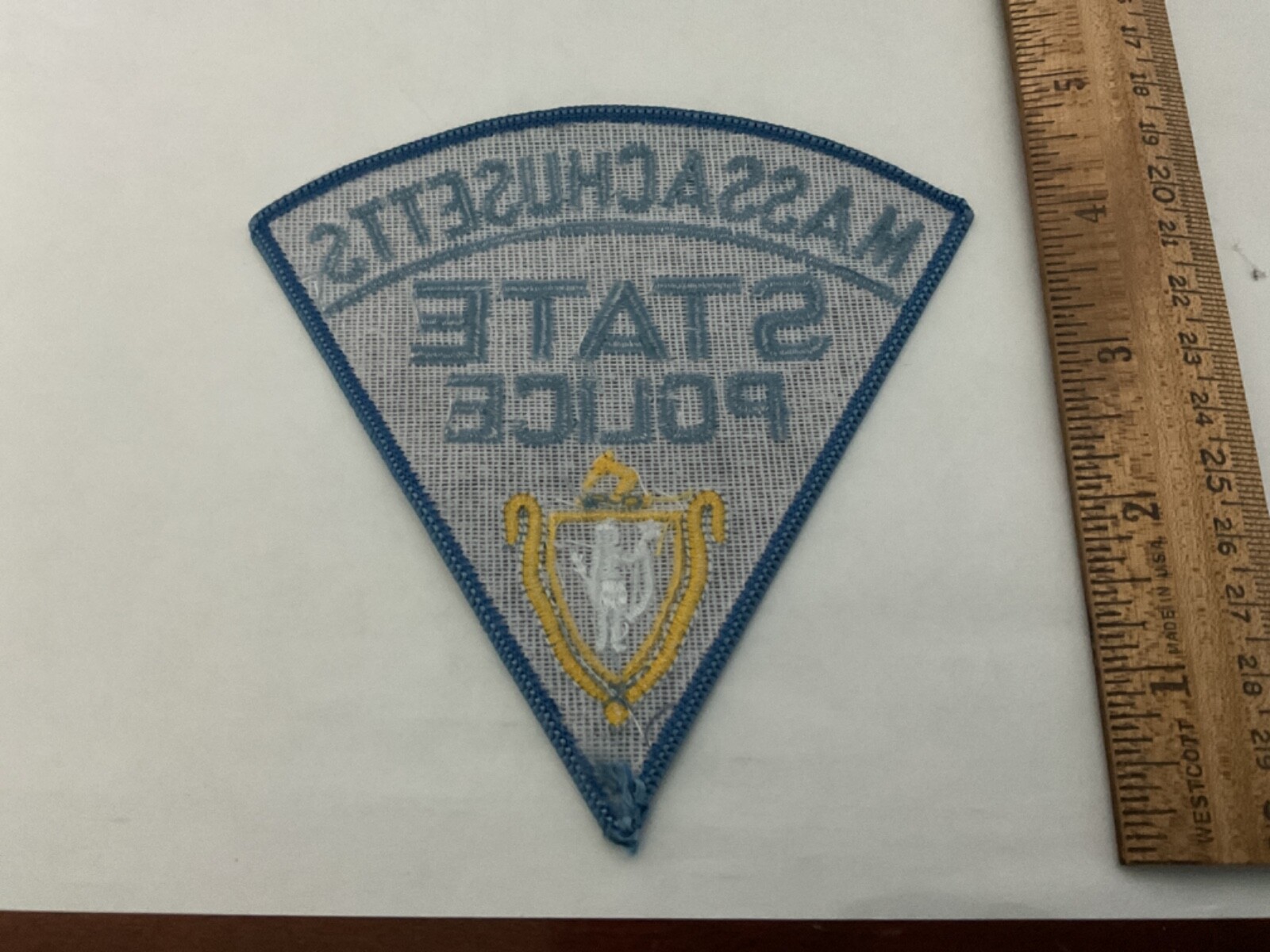 Massachusetts State Police collectable Patch Full Size Current Style