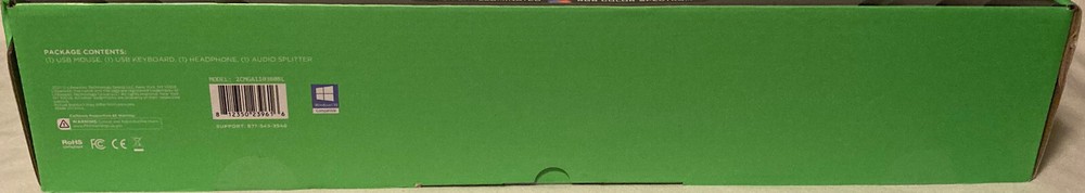 Samurai Essential Gaming Bundle Mouse Keyboard Headset Back-Lit Illuminated NEW