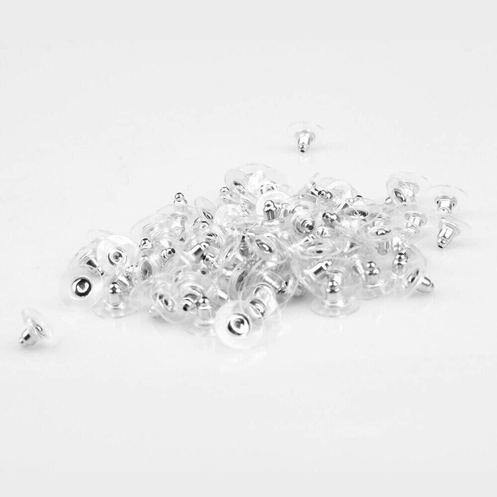 Earring Backs Post Backings Stopper Silver Golden Stud Secure Hook Earring Lots
