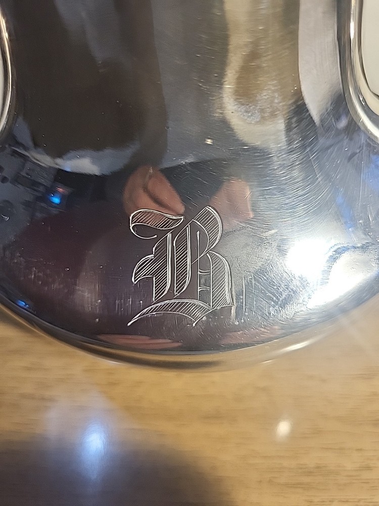 Vintage Poole Teapot Silver Plate #954 9"Tall