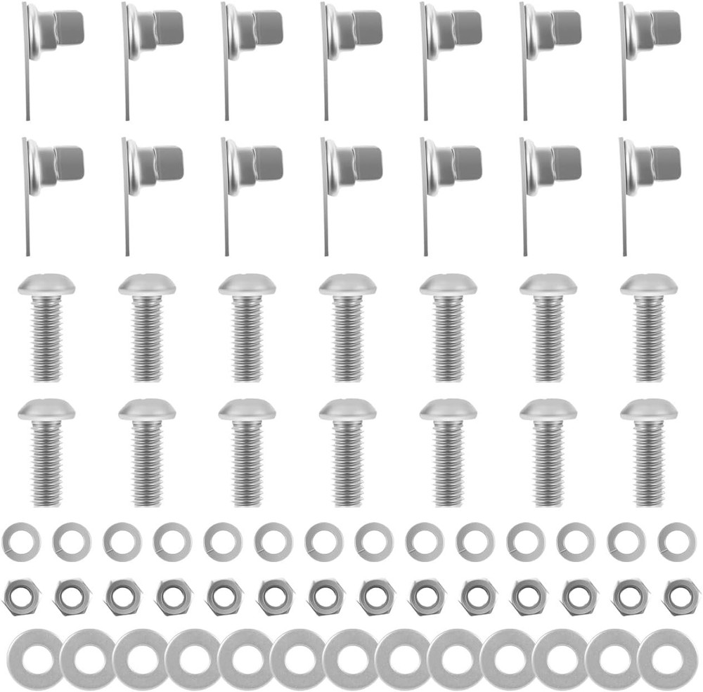for Peterbilt 1986-2007 75704-1 Stainless Bug Screen & Winterfront Hardware Kit