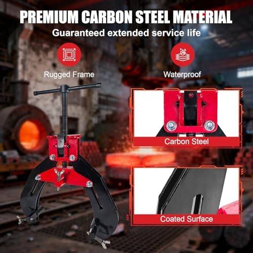 8"-20" Heavy Duty Pipe Alignment Clamp, Professional Quick Release T-Handle
