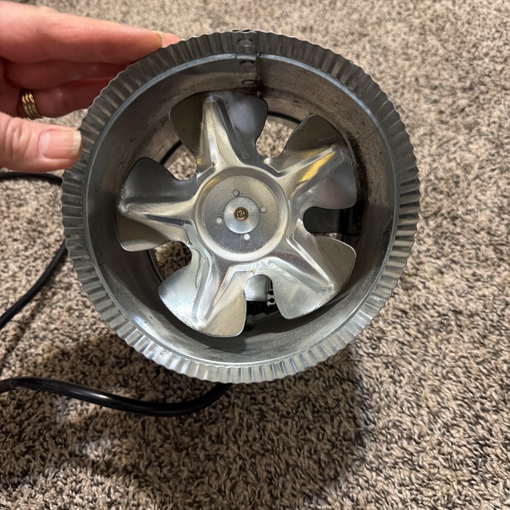 Ventech VT-DF-6 Ventilation Fan 6" Diameter, Plug In Fully Functional 240CFM 37W