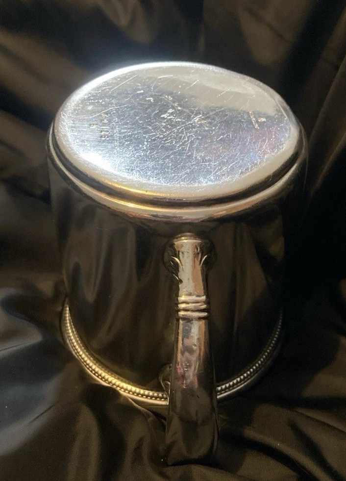 Antique Silver Cup Bigelow & Kennerd & Co. Engraved “EGT from RHD. 1913. “