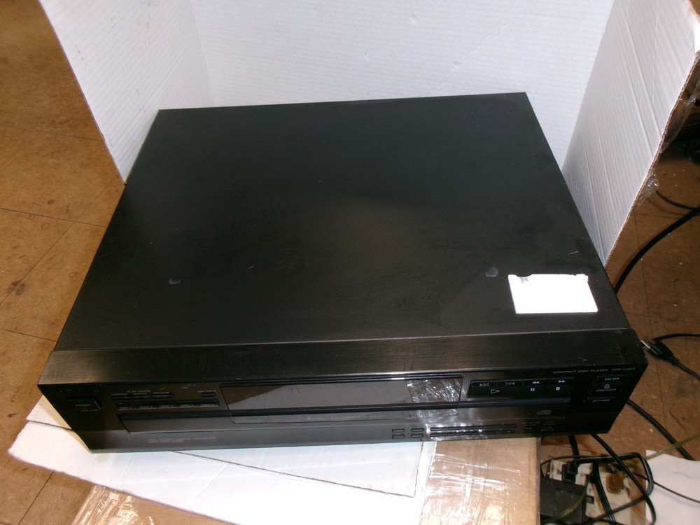 Sony CDP-C265 5 Disc CD Carousel Changer Player No Remote Tested