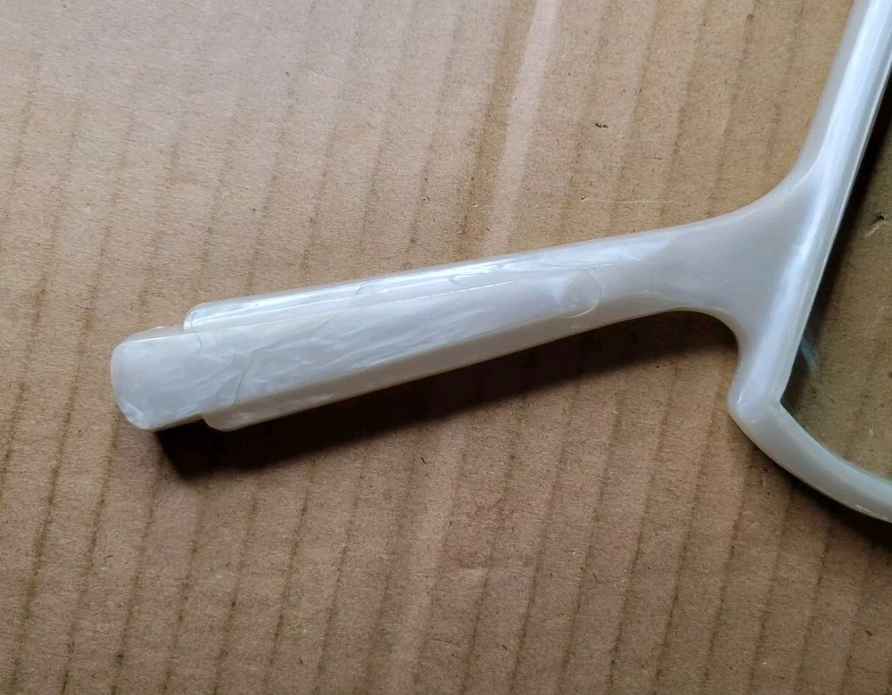 Vintage Swift Rectangular Reader Pearl Handle Magnifying Glass #575 w/ Box