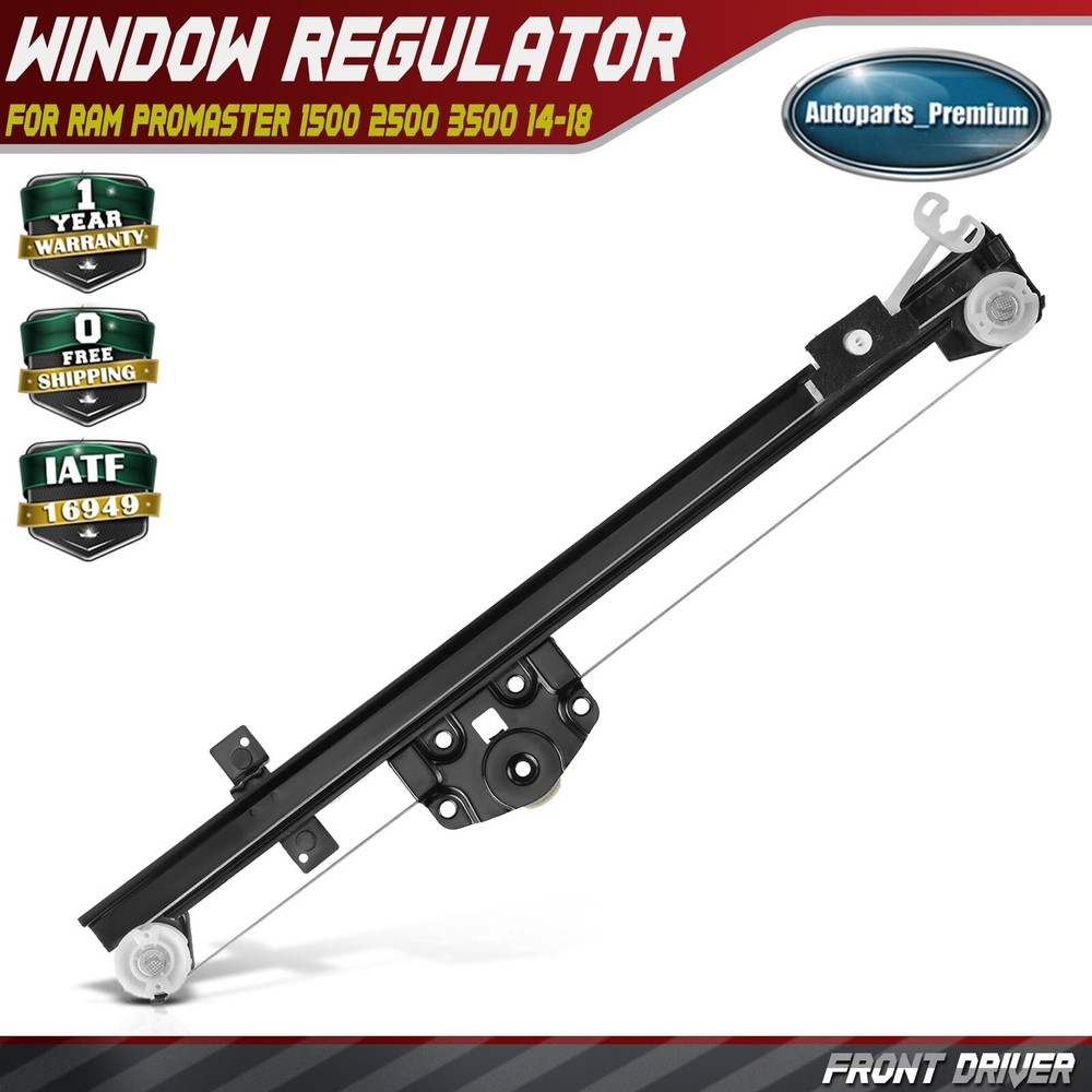 Front Driver Side Window Regulator for Ram ProMaster 1500 2500 3500 2014-2018