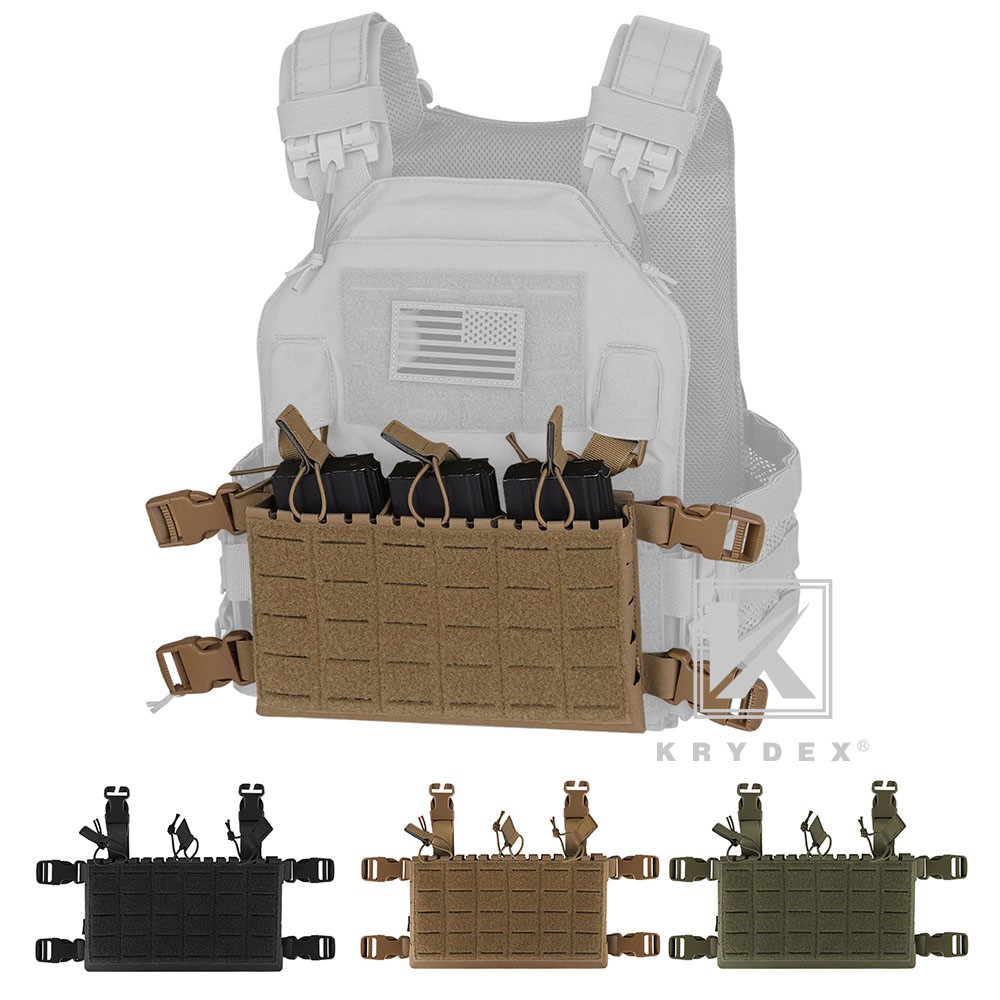 KRYDEX MK5 Tactical Placard Front Panel & Removable Buckle Laser Cut MOLLE