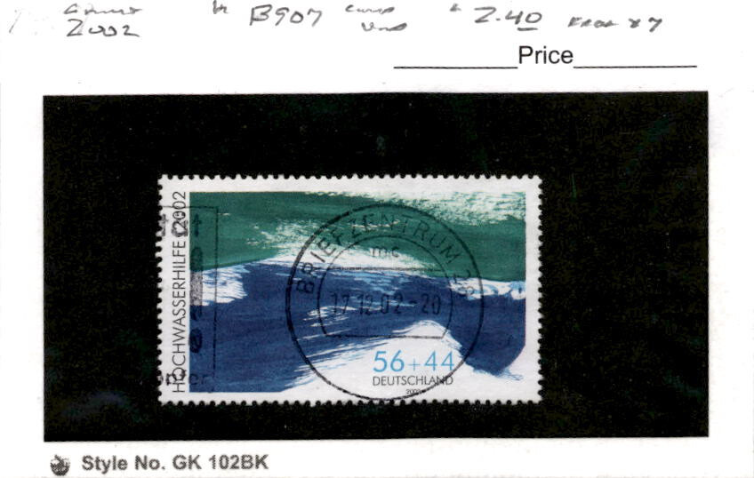 Germany, Postage Stamp, #B907 Used, 2002 Environmental (AF)