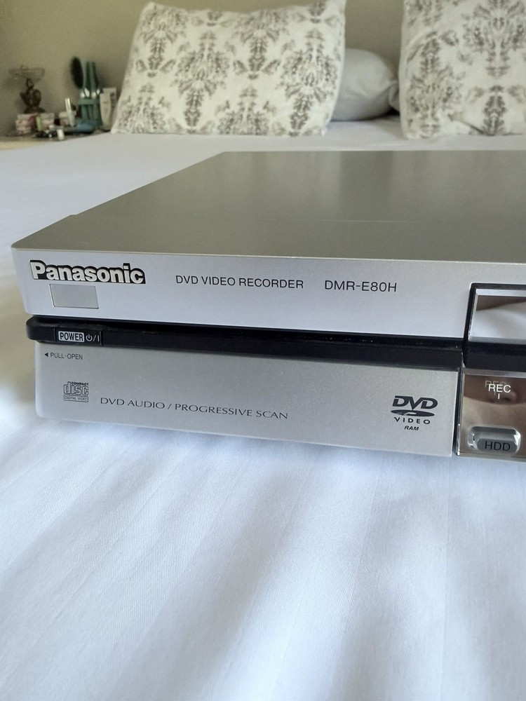Panasonic DMR-E80HP DVD HDD Recorder Player Tested Working w/ Cable (no remote)