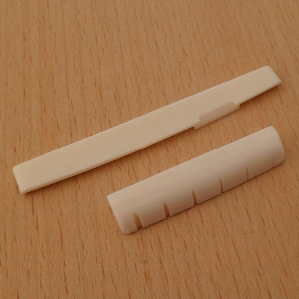 Real Bone Acoustic Guitar Cattle Bone Nut and Solt Saddle