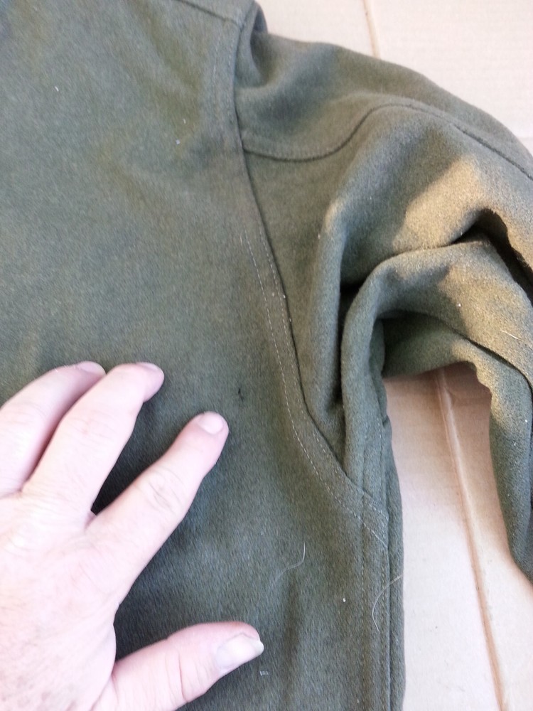 WW2 USGI HEAVY WOOL BUTTON DOWN SHIRT SIZE MEDIUM