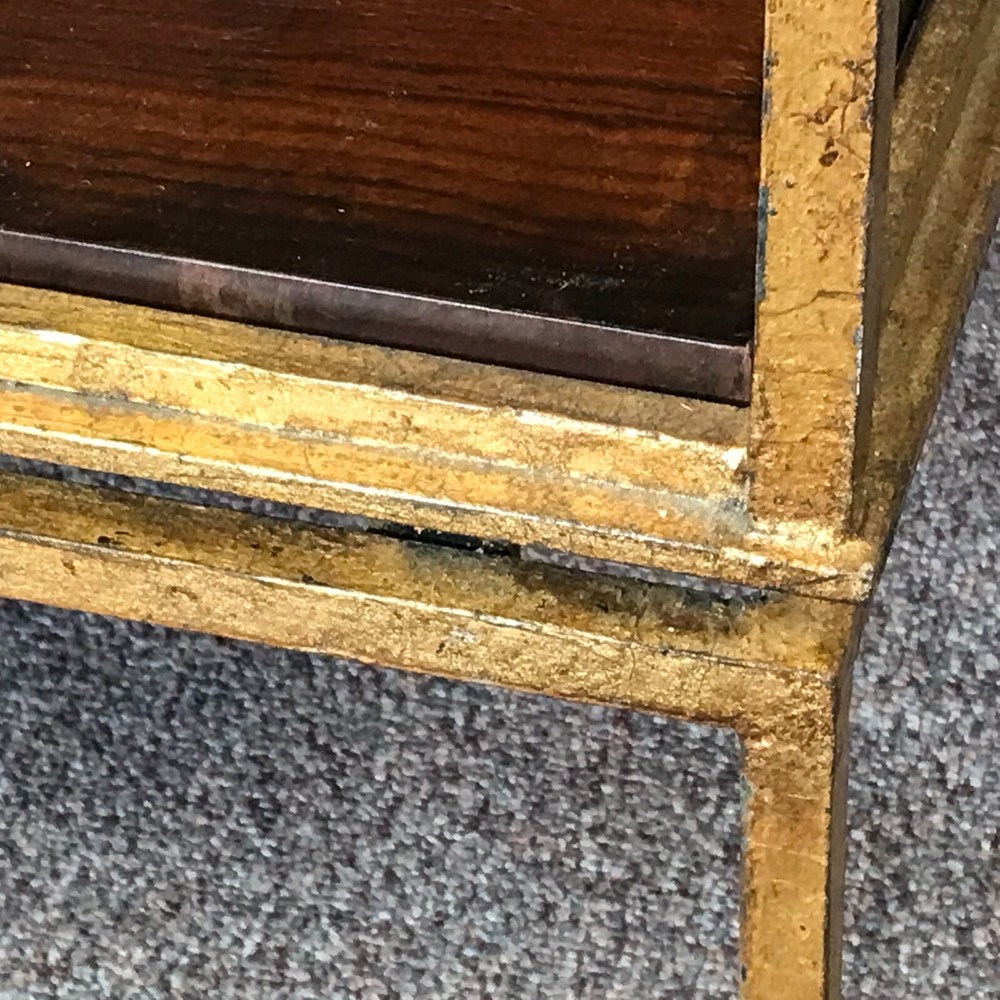 Pride Sasser Gilt Iron & Mahogany Buffet Console
