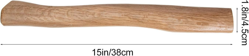 15-Inch Solid Wood Axe Handle Replacement for Hand Axe Outdoor Use Durable Strai