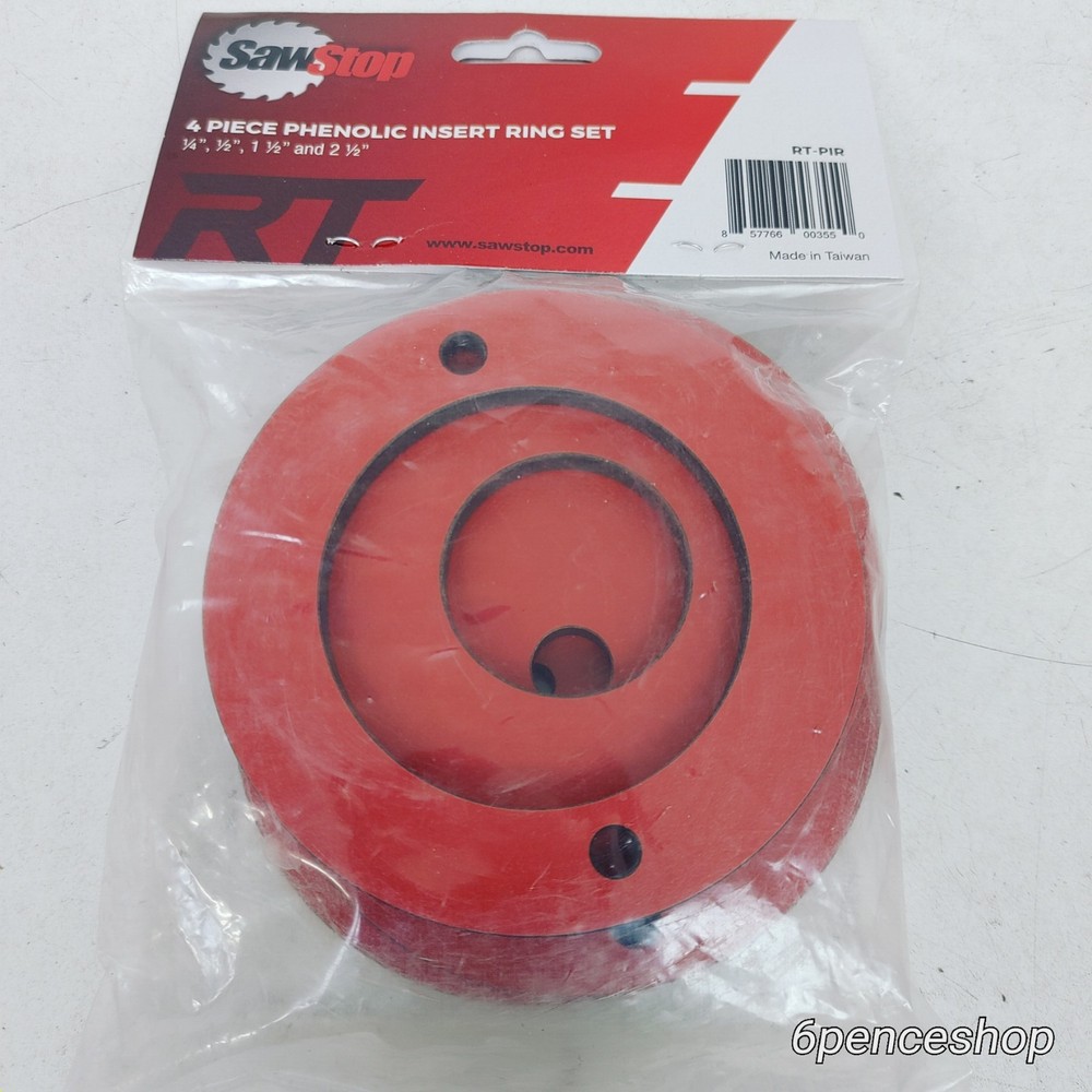 SawStop RT-PIR Phenolic Insert Ring Set for Router Lift (4 pc.)