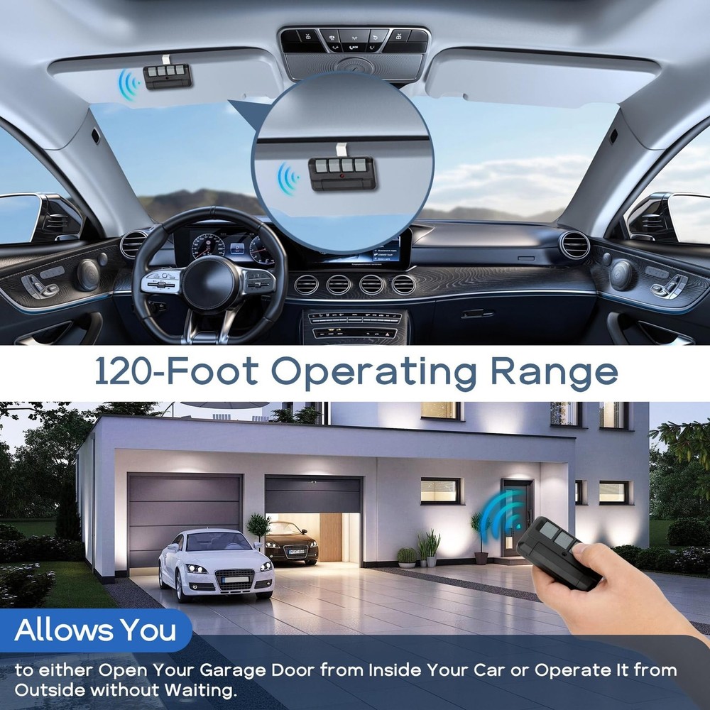 894LT 4-Button Remote Control for Garage Door Opener, 4 Button 894LT Learning...