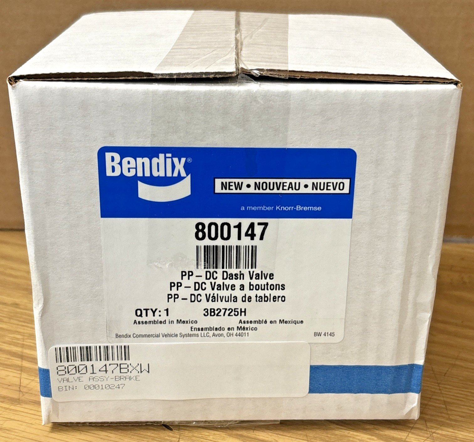 *NEW* OEM GENUINE BENDIX PP-DC DASH AIR BRAKE CONTROL VALVE ~ p/n - 800147BXW