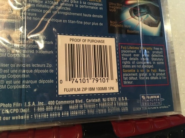 Fujifilm 100 MB Zip Disk IBM Formatted