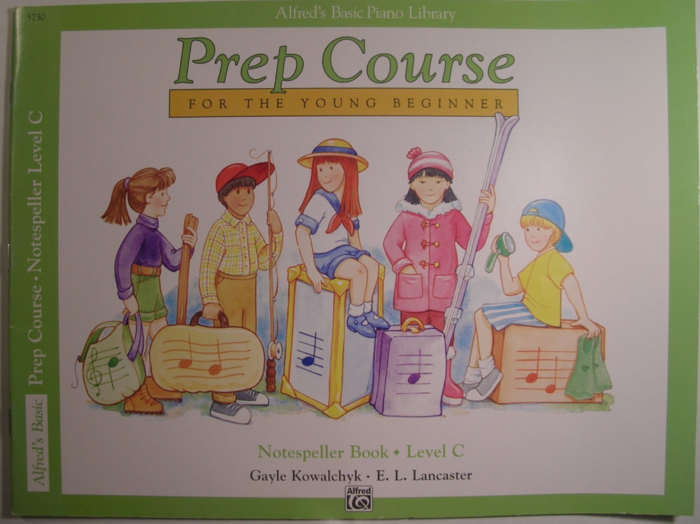 New Alfred's Basic Prep Course Young Beginner Piano Music Notespeller Bk Level C