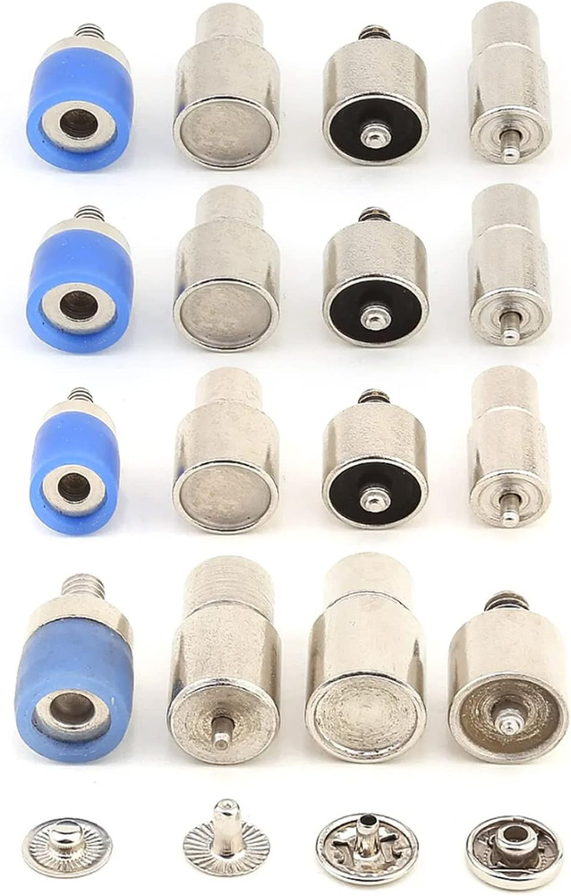 4Pcs Snap Button Die Mold Set for Hand Press Machine (12,5Mm(633#))