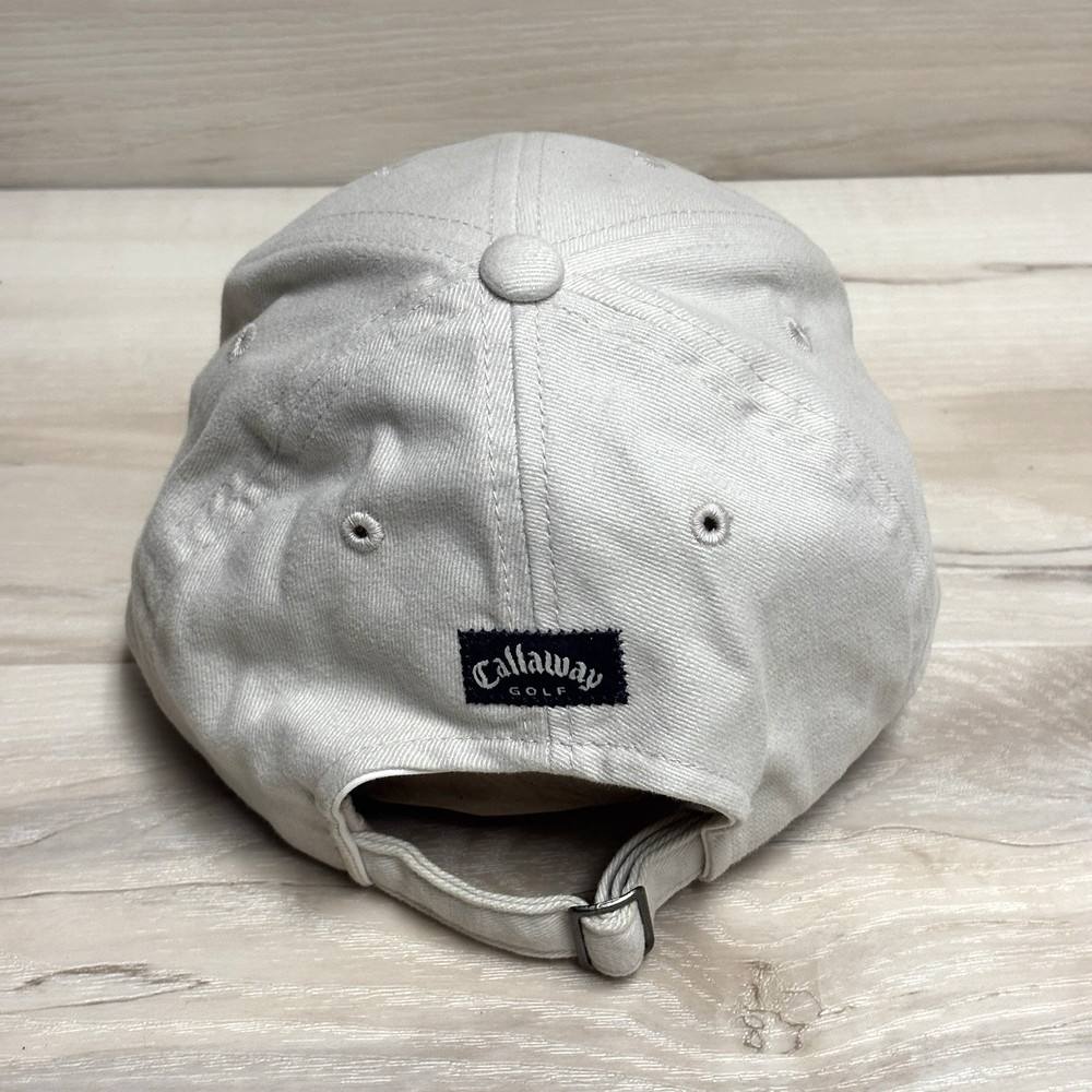 Callaway Golf Cap Hat White Red Logo Adjustable Back