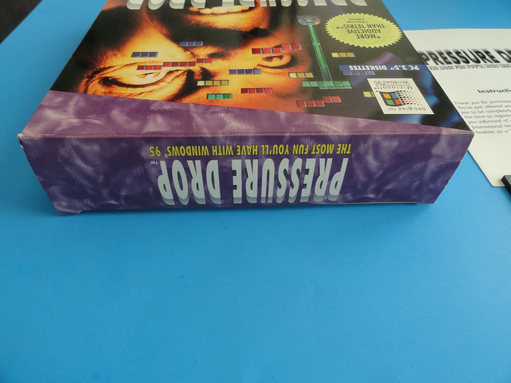 PRESSURE DROP - 1995 PC GAME 3.5" DISKETTS WINDOWS - BIG BOX- COMPLETE - CLEAN