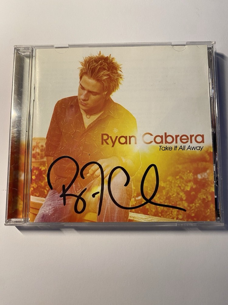 Ryan Cabrera Signed Autographed "Take it All Away" Music CD Compact Disc