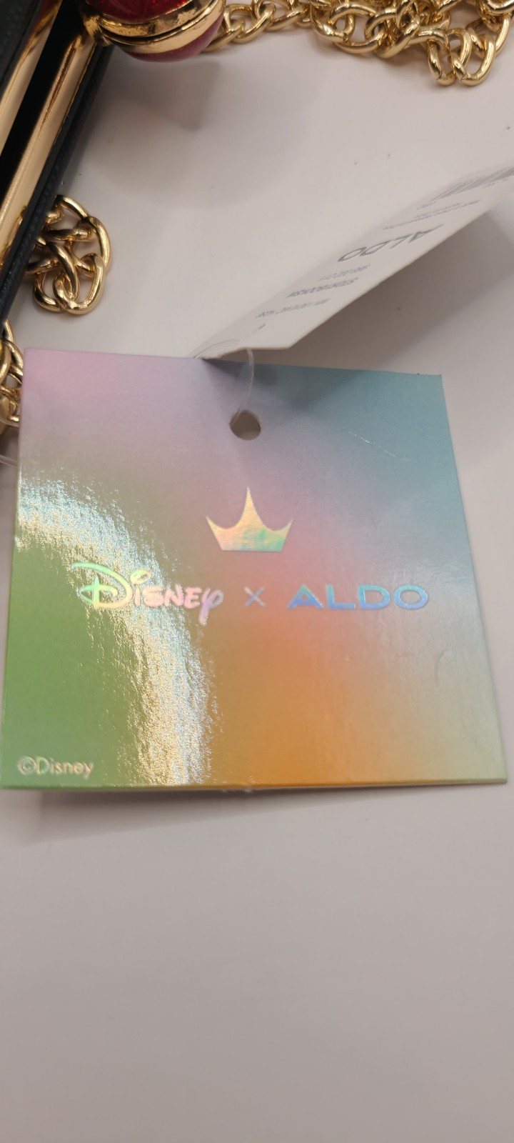 Disney x Aldo Clutch Purse Snow White Mirror Mirror, Disney 100th BlackGold New