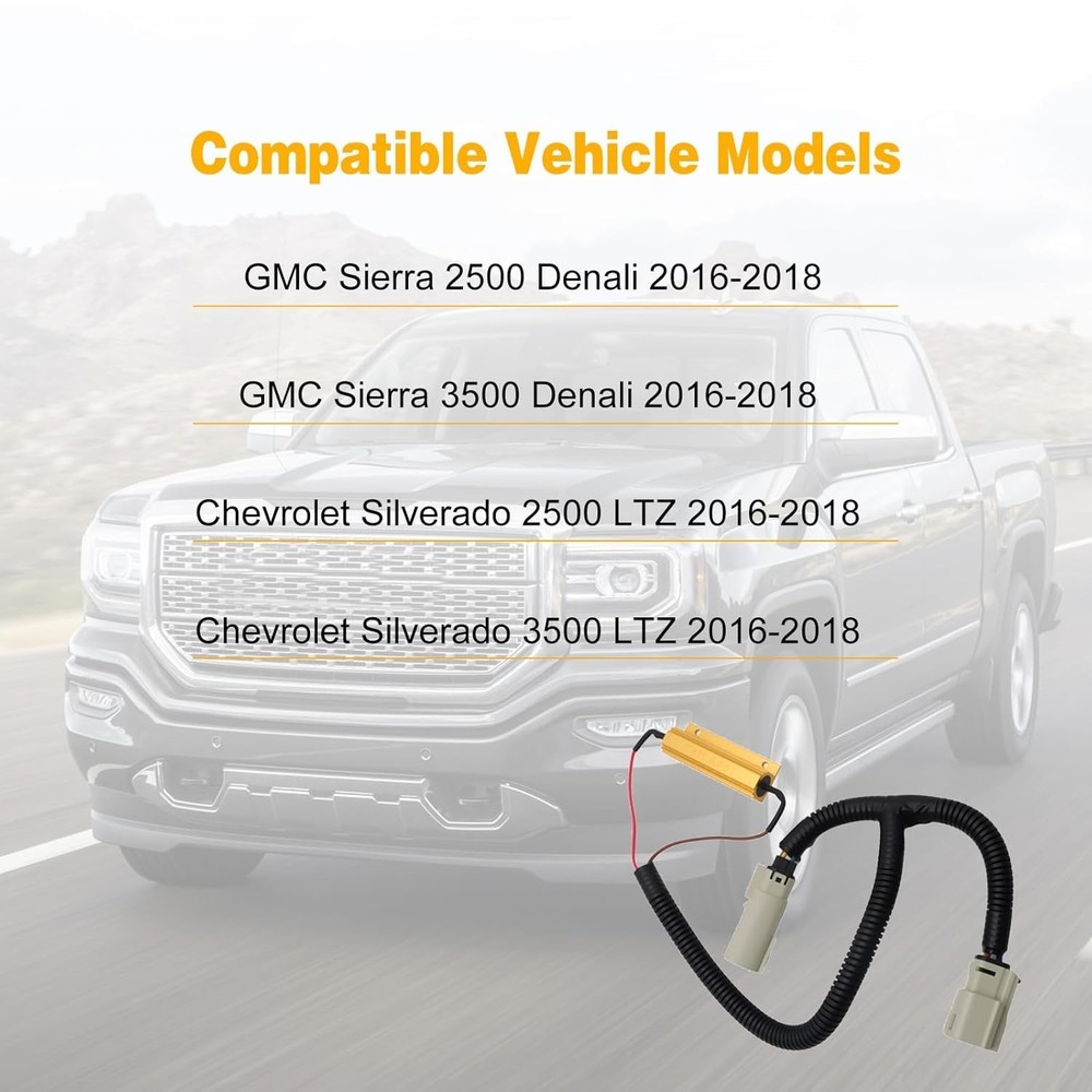 2 Pcs Tail Light Conversion Harness for LTZ 2016-2018 LED