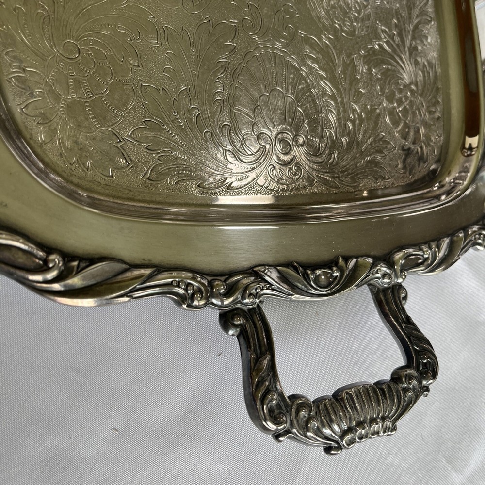 Oneida Silversmiths Sea Crest 5-Piece Tea & Coffee Service Silver-Plated Vintage