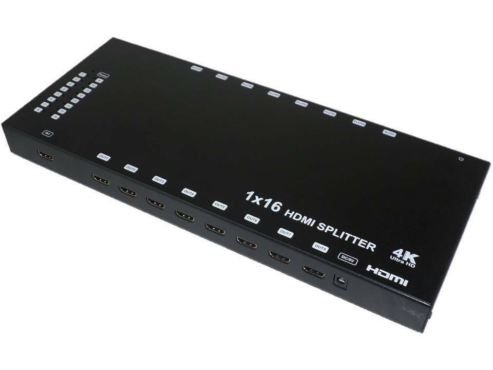 MP Blackbird 4K 1X16 HDMI Splitter with 3D Support 14548