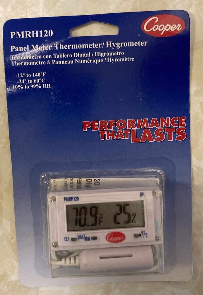 PMRH120 Compact Thermometer & Humidity Panel Meter Hygrometer