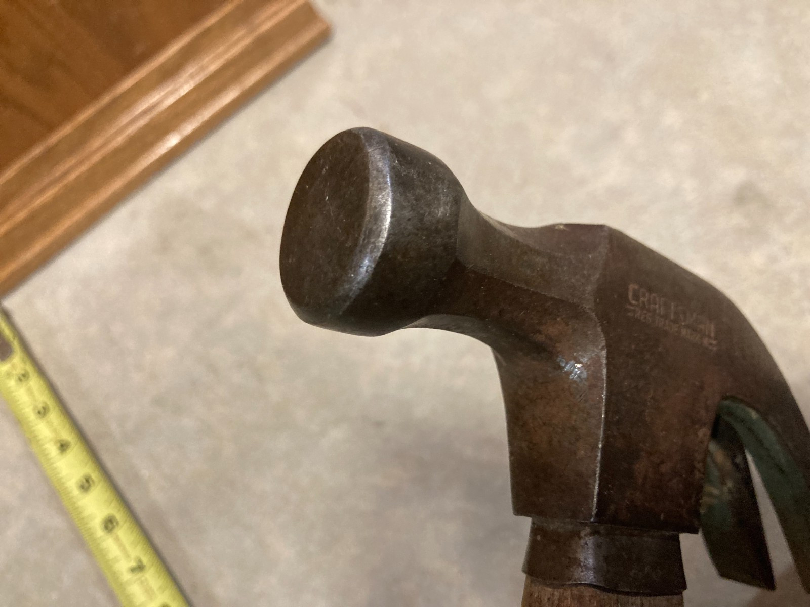 Vintage Craftsman Wooden HandleClaw Hammer 38141 16 Oz V Notch