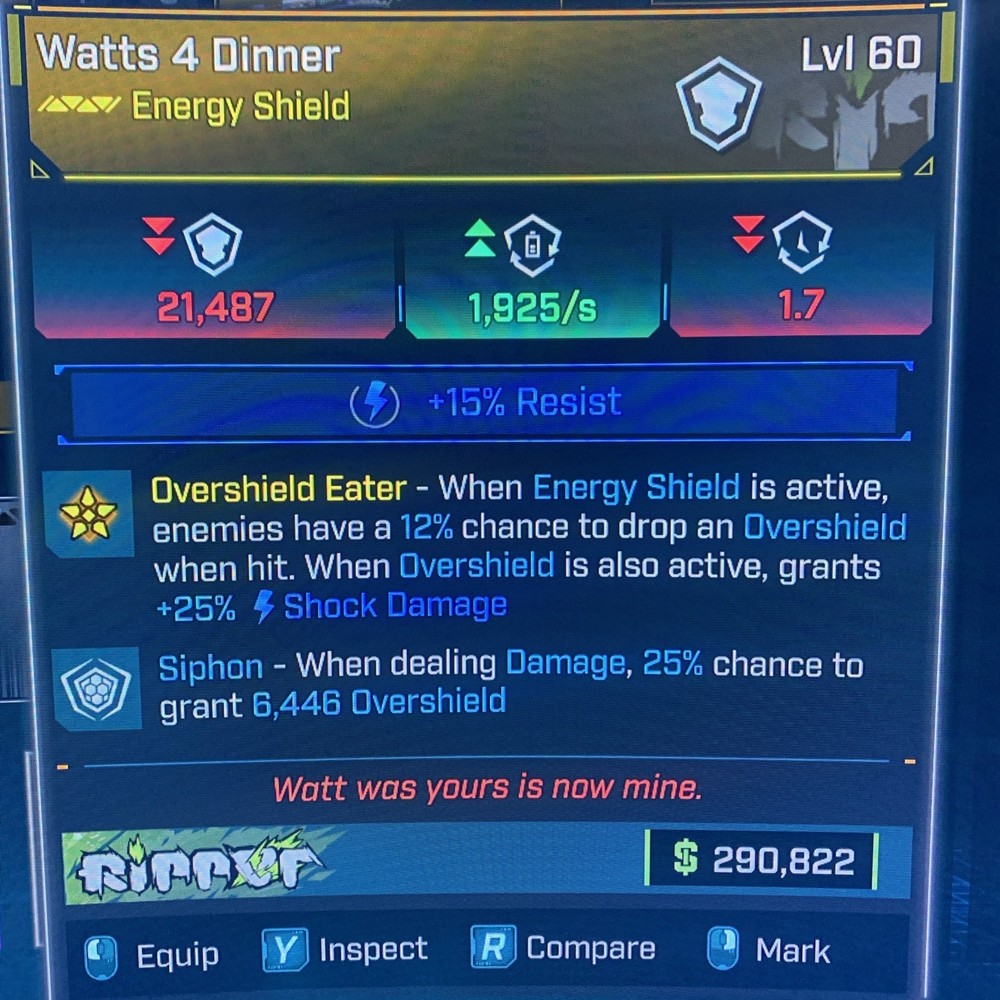 Borderlands 4⭐️LVL 60 WATTS 4 DINNER DOUBLE SIPHON (25%) ⭐️All PLATFORM