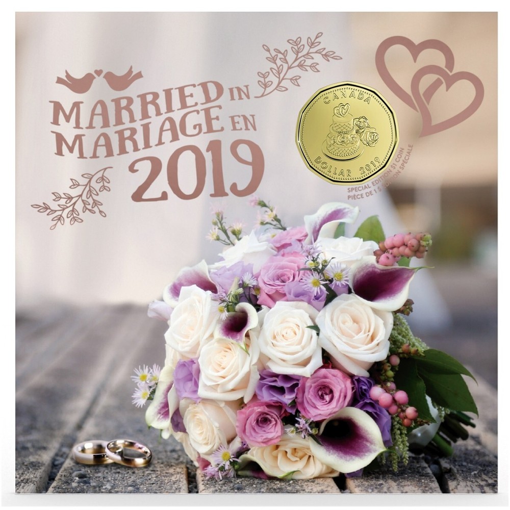 2019 Canada Wedding Gift Set with Wedding Cake Loon