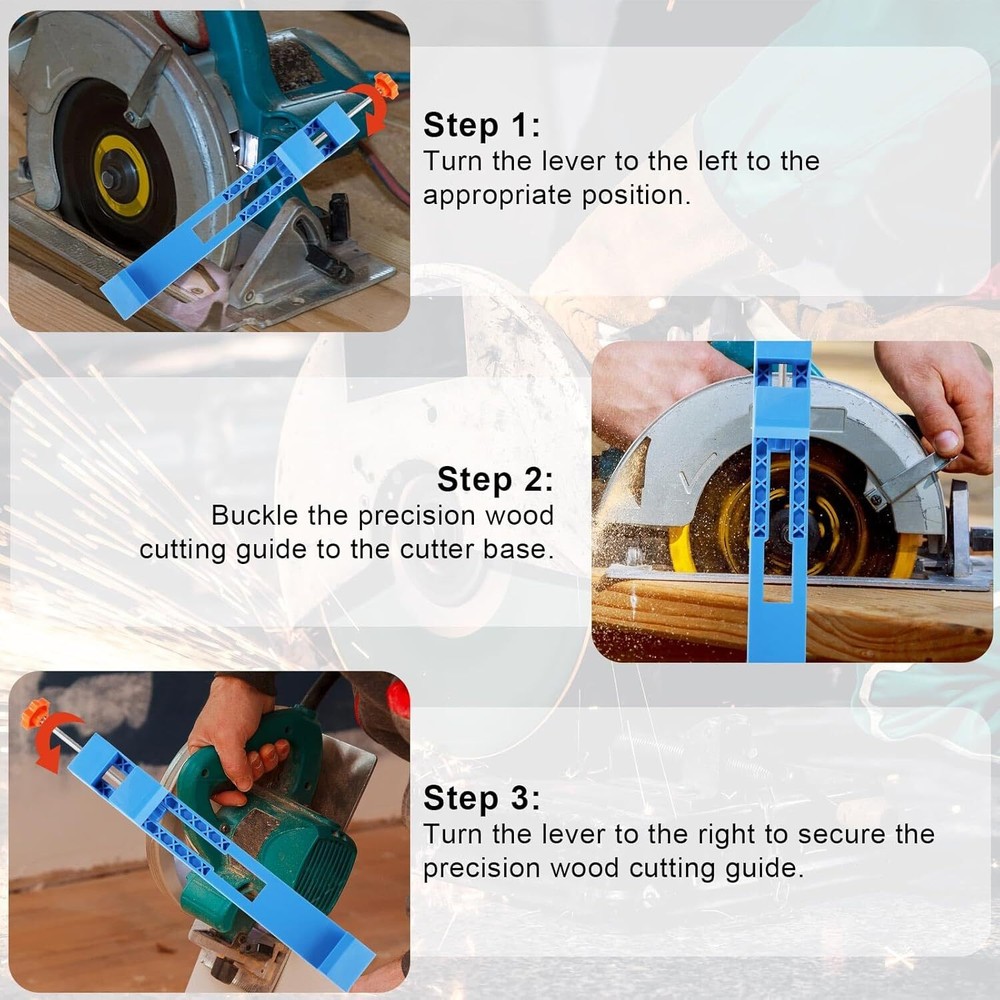 Adjustable Cutting Guide Rail Base for DIY Woodworking Tools Precision Support