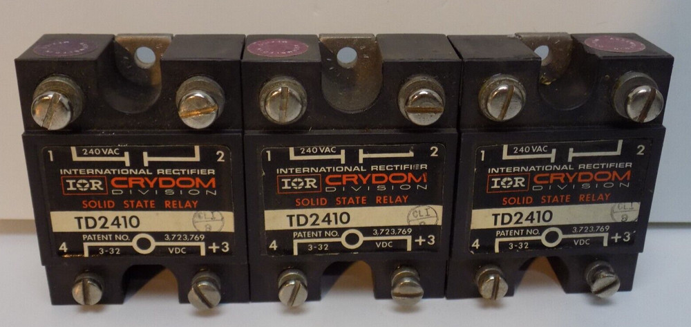 CRYDOM TD2410 SOLID STATE RELAY - LOT OF THREE