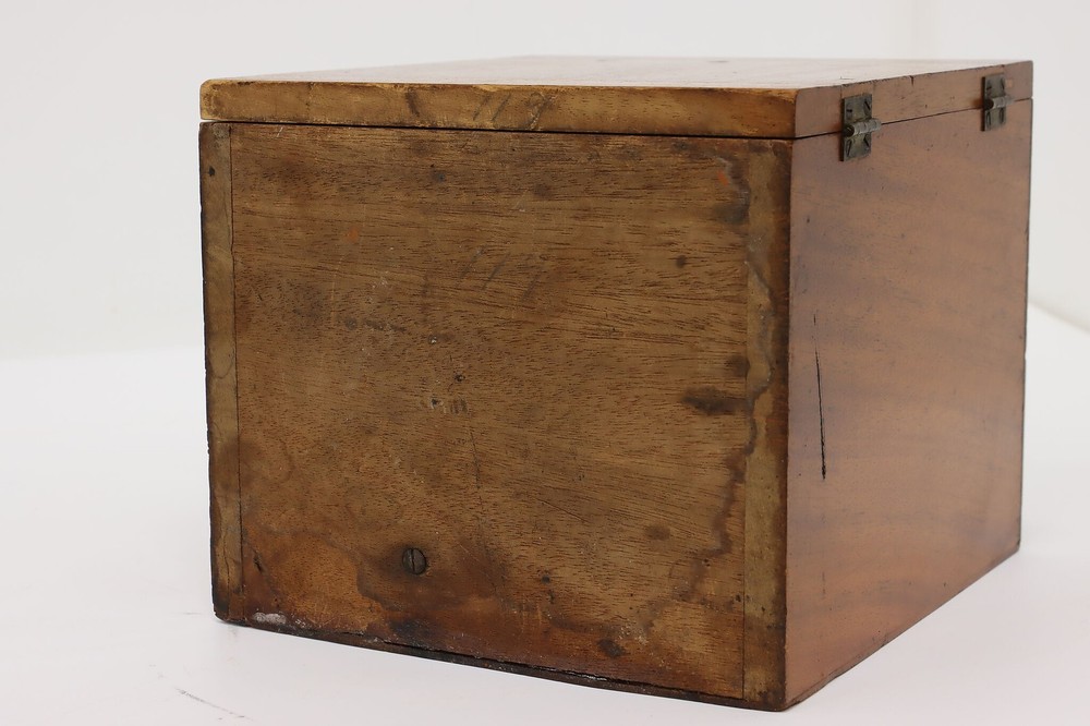 Bausch Antique Iron Laboratory Dissection Microscope & Case #56877