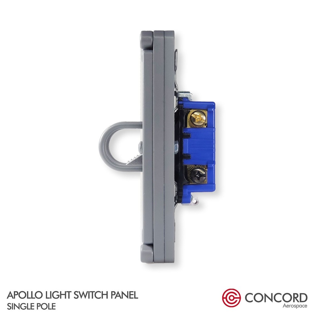 APOLLO NASA COMMAND MODULE LIGHT SWITCH PANEL WALLPLATE WITH SINGLE POLE TOGGLE