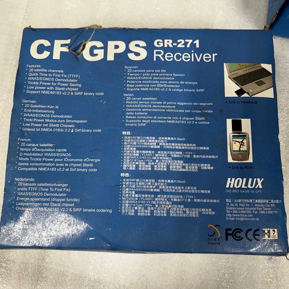 Holux GR-271 CompactFlash GPS Navigation Receiver