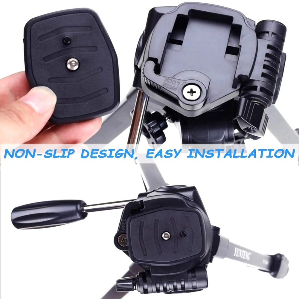 2 Pack 41mm and 43mm Tripod Quick Release Plate Camera Mounting Adapter, 2 Si...
