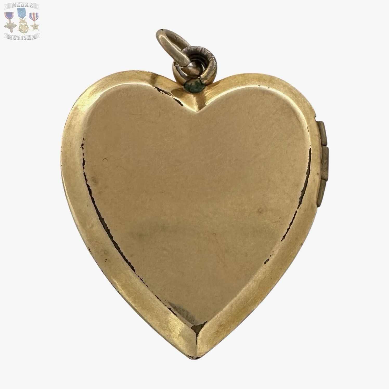 1/20 12K GOLD WWII MARINE CORPS EAGLE GLOBE ANCHOR INSIGNIA LOCKET SWEETHEART