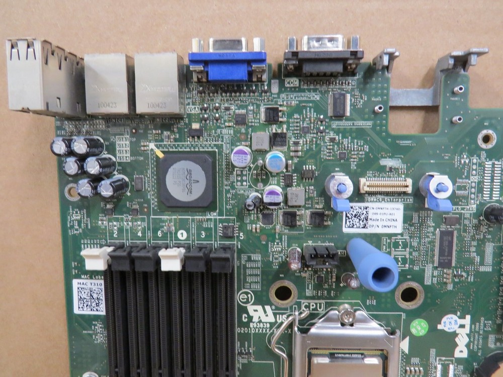 Dell 0MNFTH Poweredge Server Motherboard Intel Xeon X3440 CPU Combo TESTED