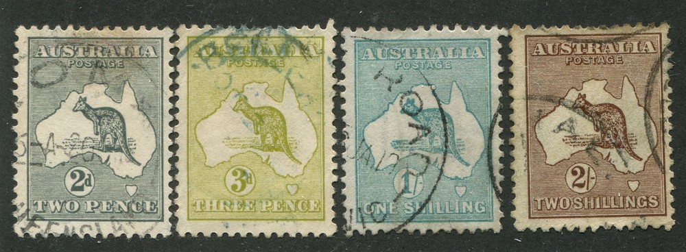 Australia #45, 47, 51, 52 Used