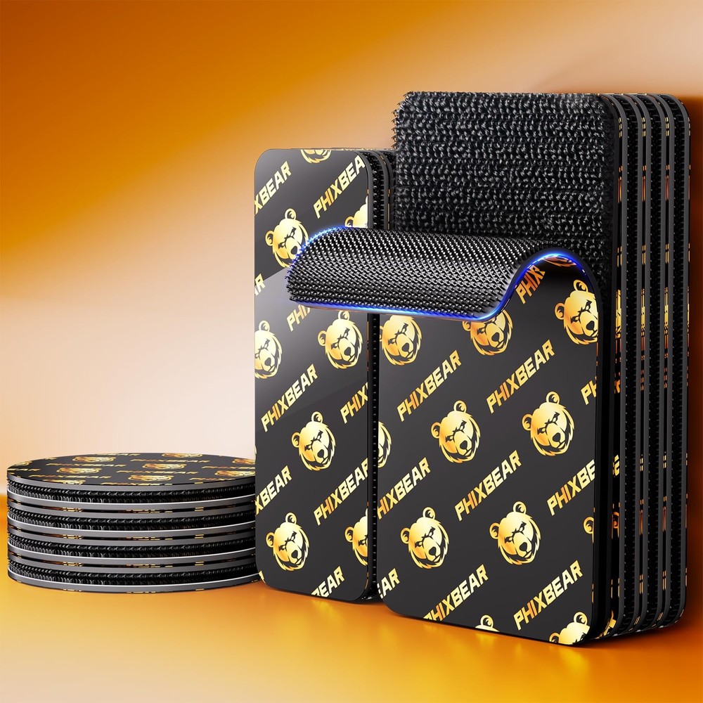 12 Sets Industrial Strength Hook and Loop Strips with Super Adhesive Heavy Du...