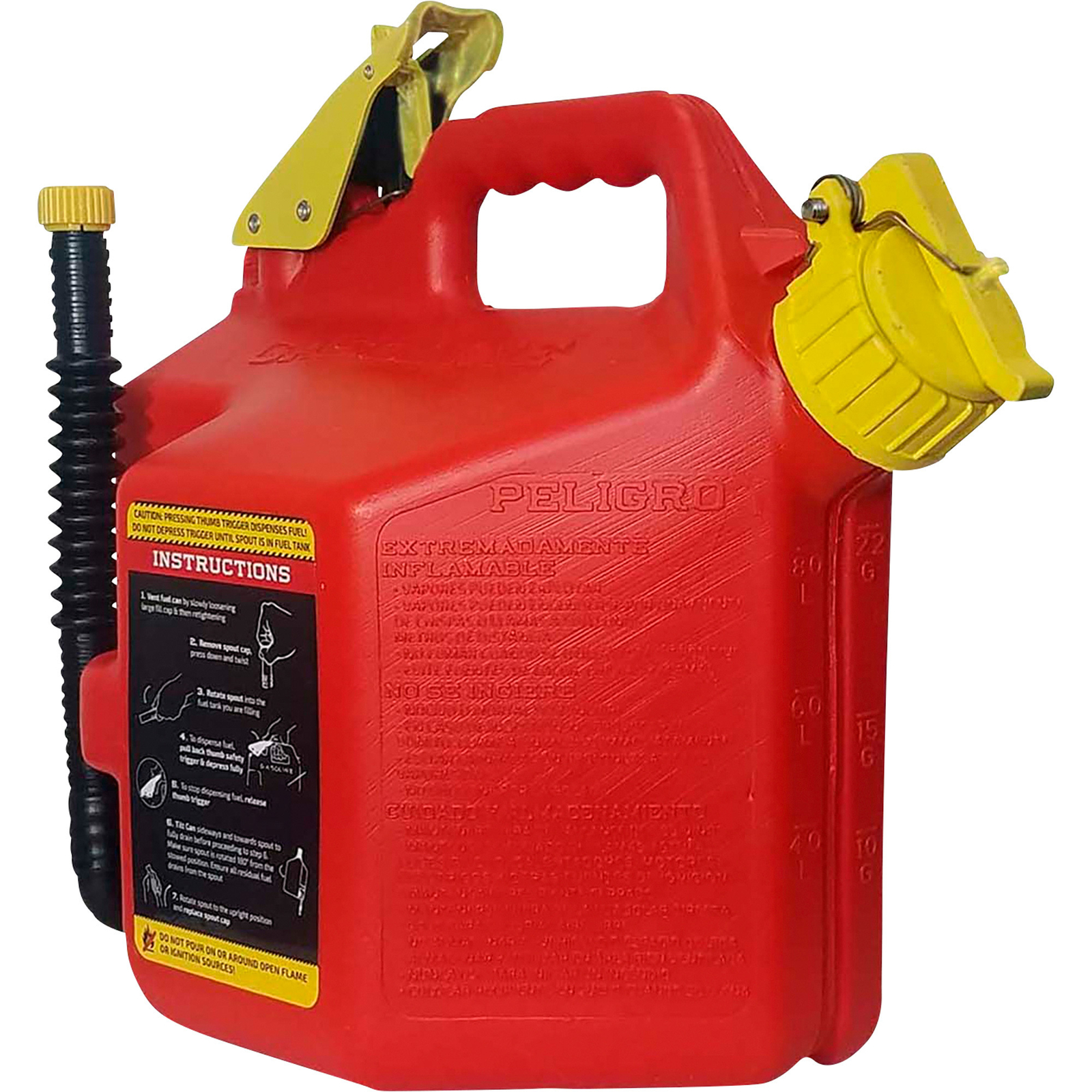 SureCan 2+ Gallon Type II Safety Gas Can, Red, Model# SUR2SFG2