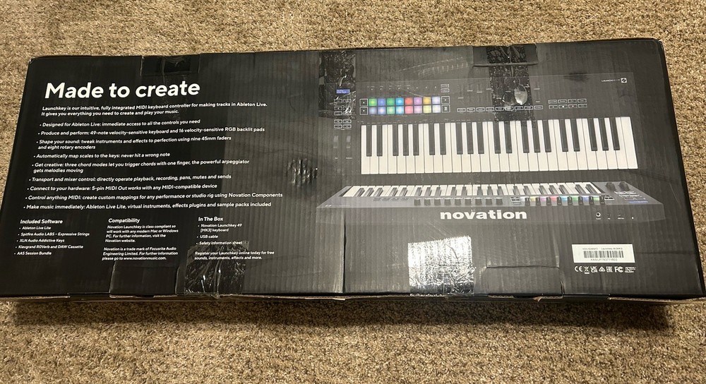 Novation Launchkey 49 MK3 Keyboard - New In Open Box