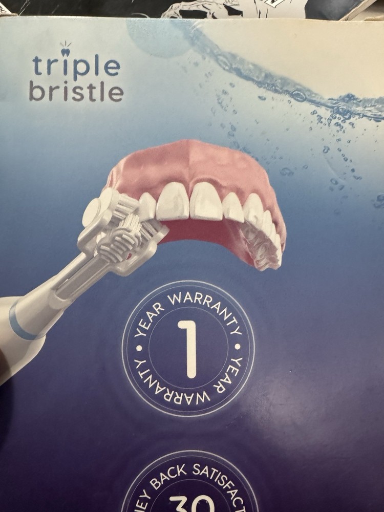 Triple Bristle Original Sonic Toothbrush | Rechargeable. New